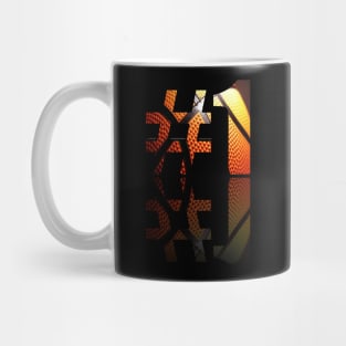 #1 Basketball League Player  - Sporty Abstract Graphic Novelty Art Design Typographic Quote Mug